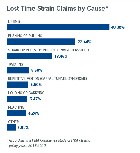 LT strain claims cause chart