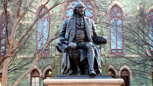 ben-franklin-university-of-penn-statue